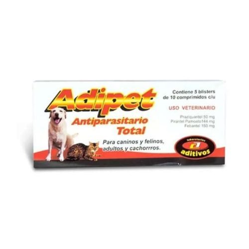Adipet Antiparasitario Total- 50 comprimidos