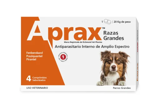 APRAX RAZAS GRANDES 4 COMPRIMIDOS 20 KG C/U