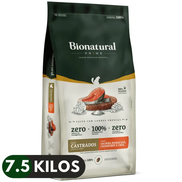 BIONATURAL CATPRIME ADULTO SALMON 7.5