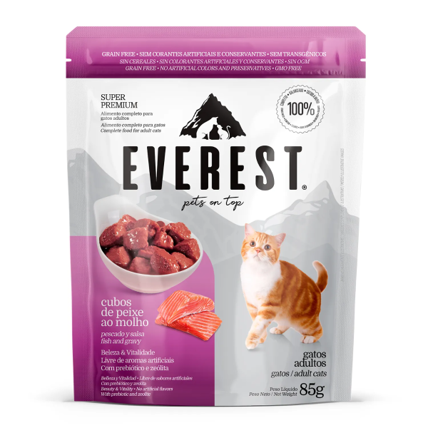 EVEREST CAT ESTOFADO PESCADO 85GR