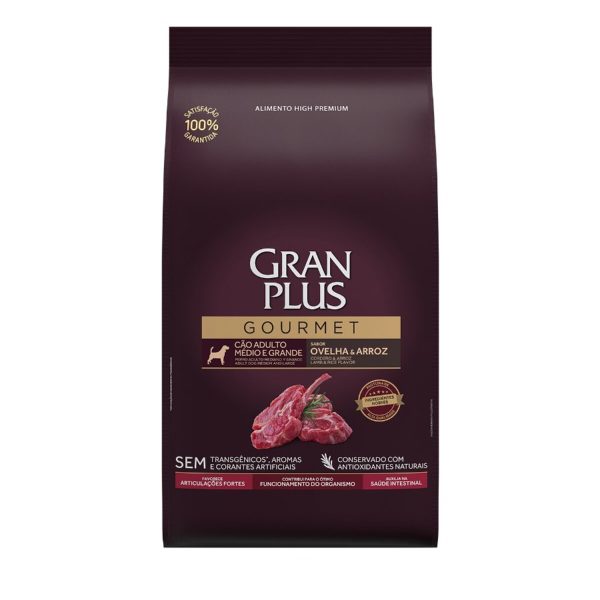 GRAN PLUS GOURMET AD. MED/GRA 3KG CORD Y ARROZ