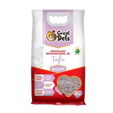Great Pets Sanitario Biodegradable Tofu Lavanda 2kg