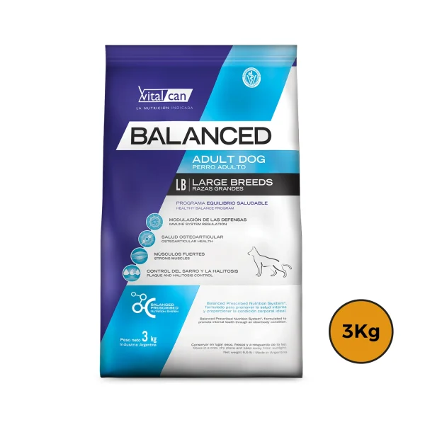 BALANCED ADULTO RAZAS GRANDE 3KG