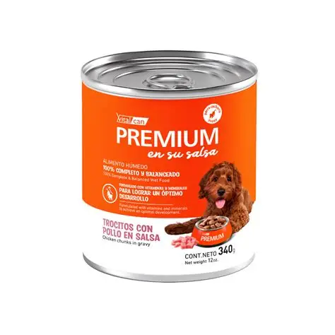 Premium En Su Salsa Pollo Perro Adulto 340g Premium En Su Salsa Pollo Perro Adulto 340g