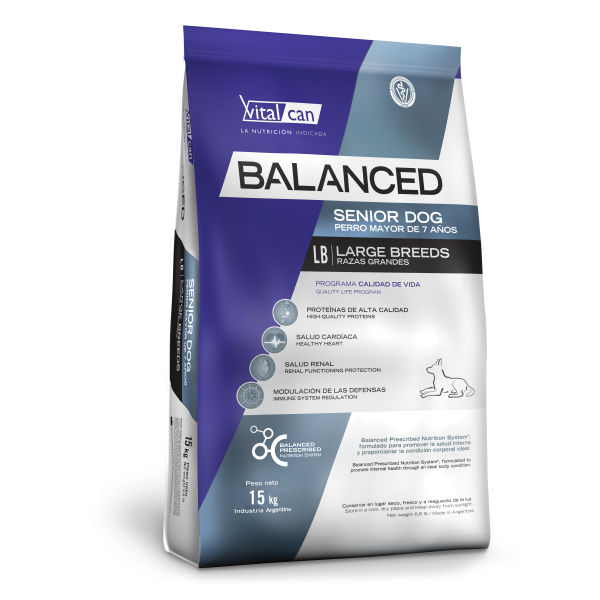 Balanced Perro Senior Raza Mediana x 12 kg.